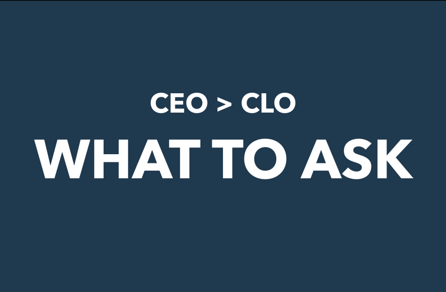 The question CEOs should be asking their CLO about AI right now