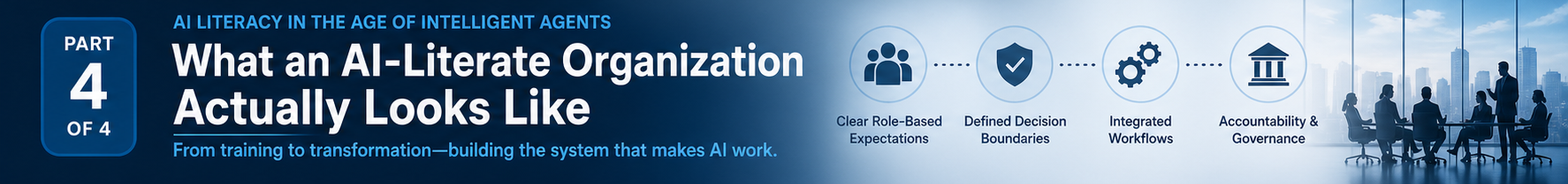 what an ai literate organization actually looks like