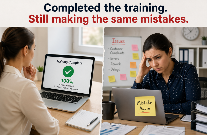 Why do employees still make the same mistakes after training?