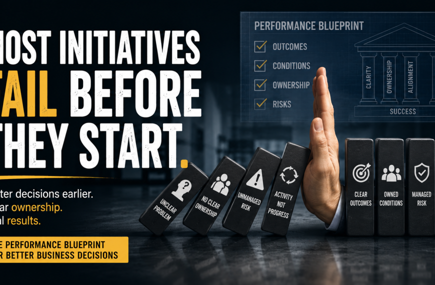 Most Initiatives Fail Before Execution Even Begins