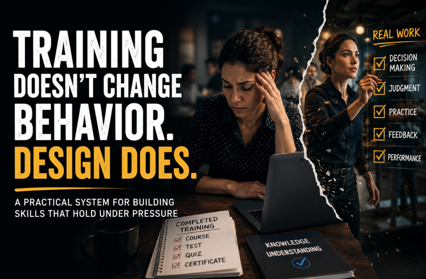 Why Training Fails After People Leave the Room