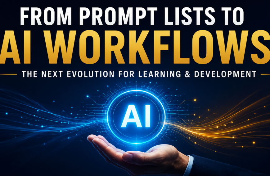 From Prompt Lists to AI Workflows: The Next Evolution for Learning & Development